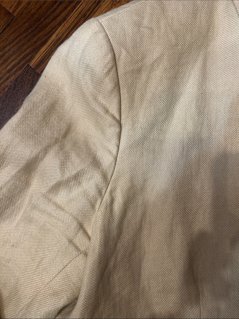 Lauren Ralph Lauren Cream 💯Linen Button Front Blazer - Picture 5 of 16
